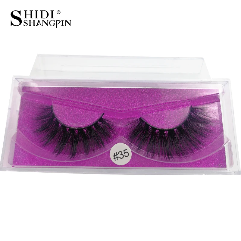 

SHIDISHANGPIN 50 Pairs Mink Eyelashes Natural Long 3d Eyelashes Fake Lashes Wholesale Makeup Fake Eye Lashes Soft Mink Lashes