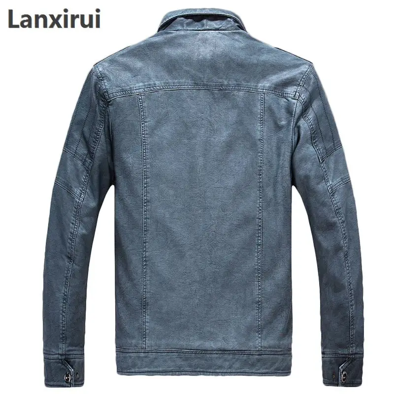 Фирменная Новинка, мужские кожаные куртки из искусственной кожи, Jaqueta Masculinas Inverno Couro, пальто для мужчин, Jaquetas De Couro, Мужская зимняя кожаная куртка