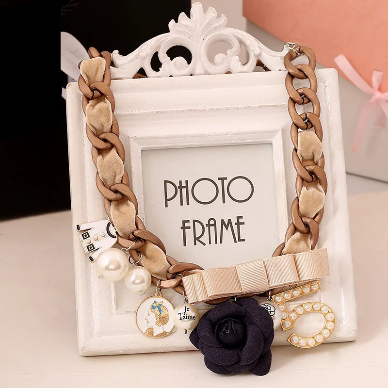N53 цветок камелии Макс винтажное ожерелье роскошный бренд Colar Feminino Jewlery колье женские Чокеры ожерелье Новинка для женщин