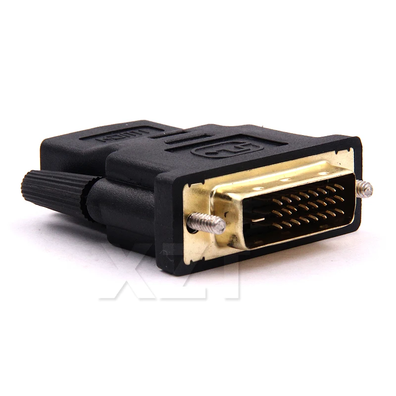 50 шт. DVI 24 + 1 штекер HDMI гнездо адаптер конвертер позолоченный к преобразователь 1080P