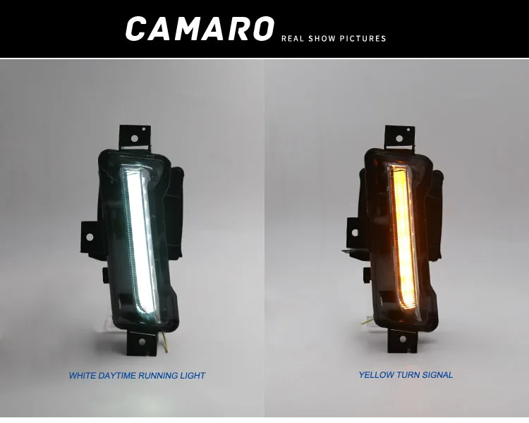Чехол для Chevrolet camaro супер яркость Chevrolet camaro Противотуманные фары автомобиля DRL 12 В светодиодный дневной свет дневного света