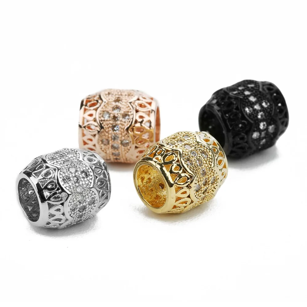 Новинка 2 шт./лот открытые золотые розовое золото пистолет черный цвет 5 мм