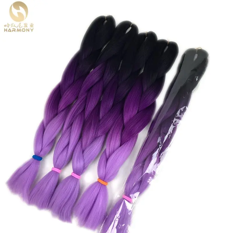 Естественный цвет Desire for hair, 24 дюйма, 100 грамм, термостойкие, синтетические, Омбре, огромные косички, волосы для наращивания, косички, плетение - Цвет: Естественный цвет