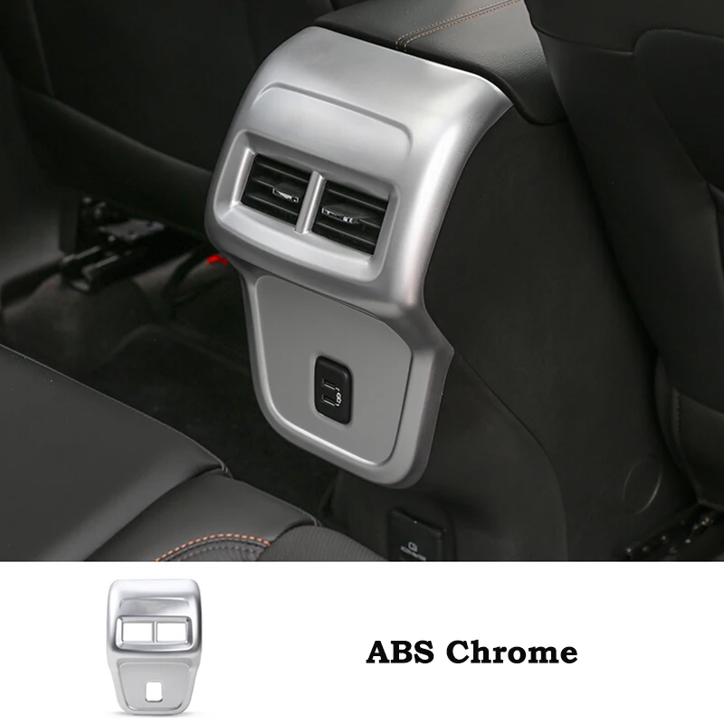 Для Chevrolet Equinox 2017 2018 ABS Матовый внутренний ящик подлокотника сзади Кондиционер Vent