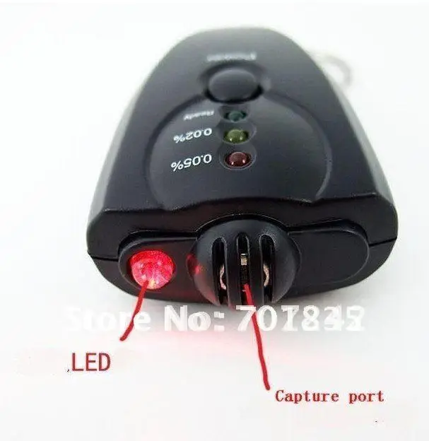 Бесплатная доставка! 10 шт./лот 3 LED брелок Digita Алкотестер с фонариком|alcohol tester|breath