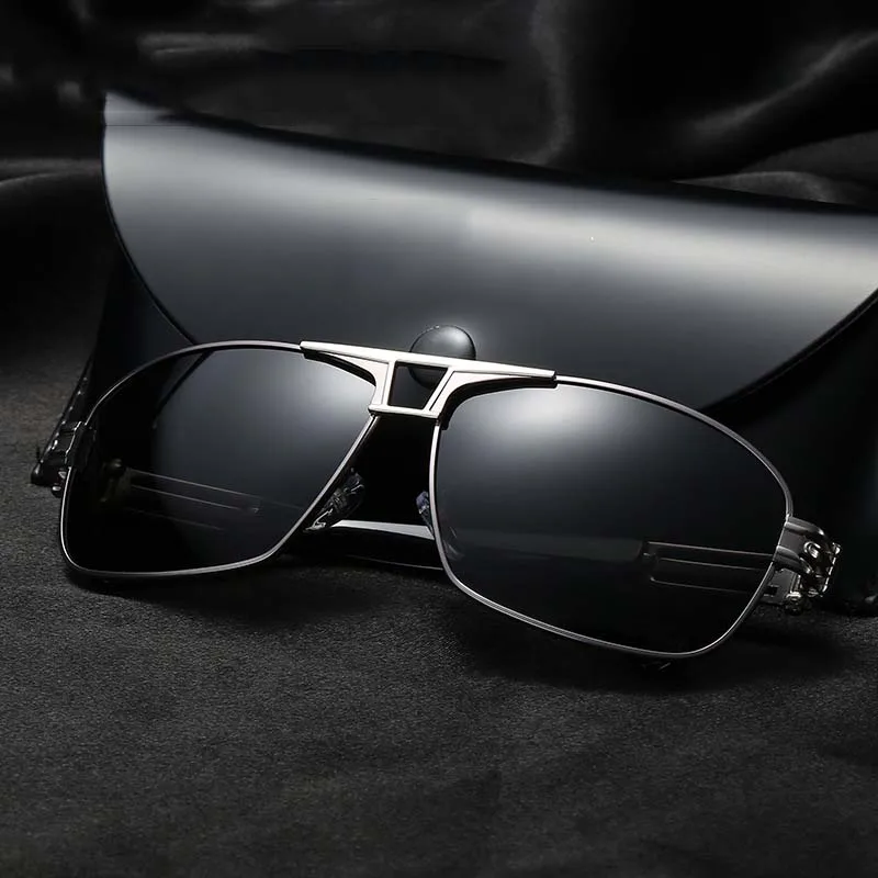 

Квадратные Солнцезащитные очки Мужские, поляризационные, высококачественные, брендовые, деловые, Классические, модные, для вождения, солнц...
