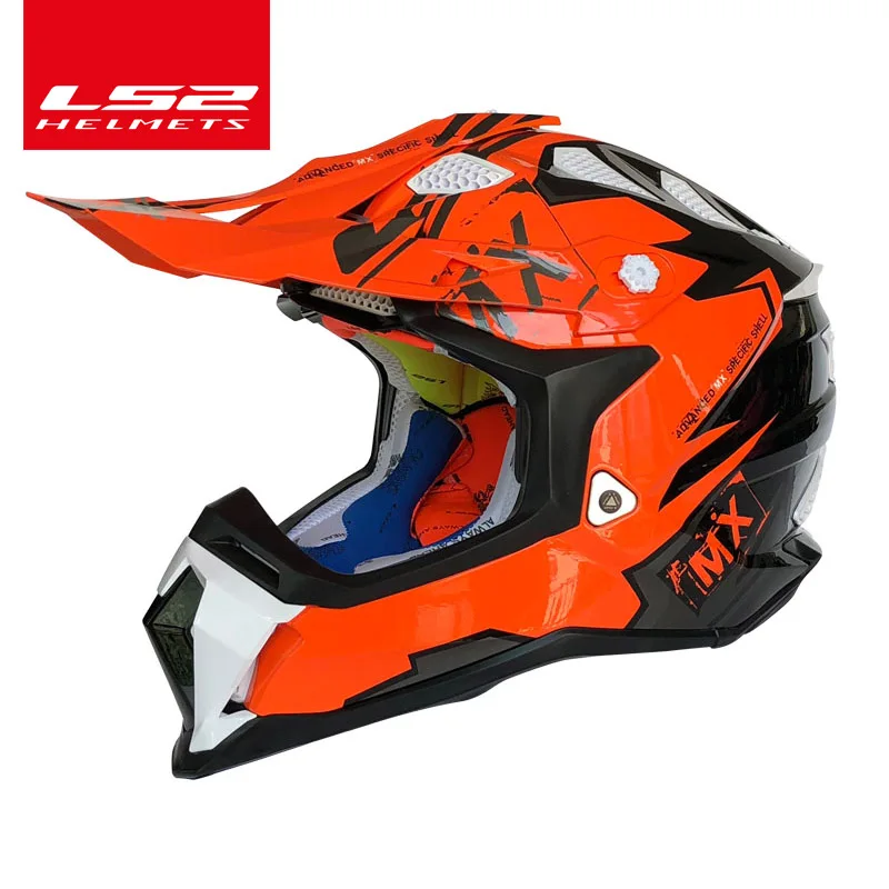 LS2 MX470 SUBVERTER внедорожный шлем высокого качества ls2 шлем для мотокросса ATV dirt bike горные гоночные мотоциклетные шлемы - Цвет: 2