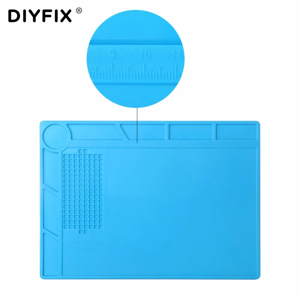 Теплоизоляционная Силиконовая накладка DIYFIX 35x25 см электрическая паяльная