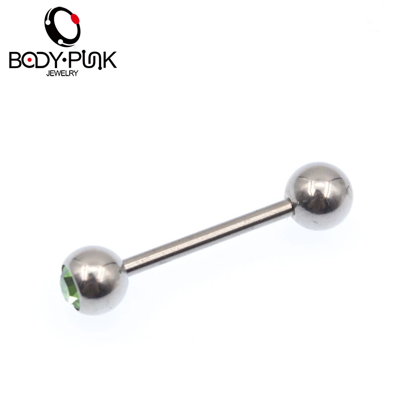 Тело Панк Горячие Продажи 1 комплект язык кольцо стержень из нержавеющей стали