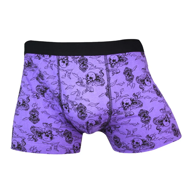 Laamei с милым рисунком мужской Нижнее бельё Homme мягкой плоской подошве черепами
