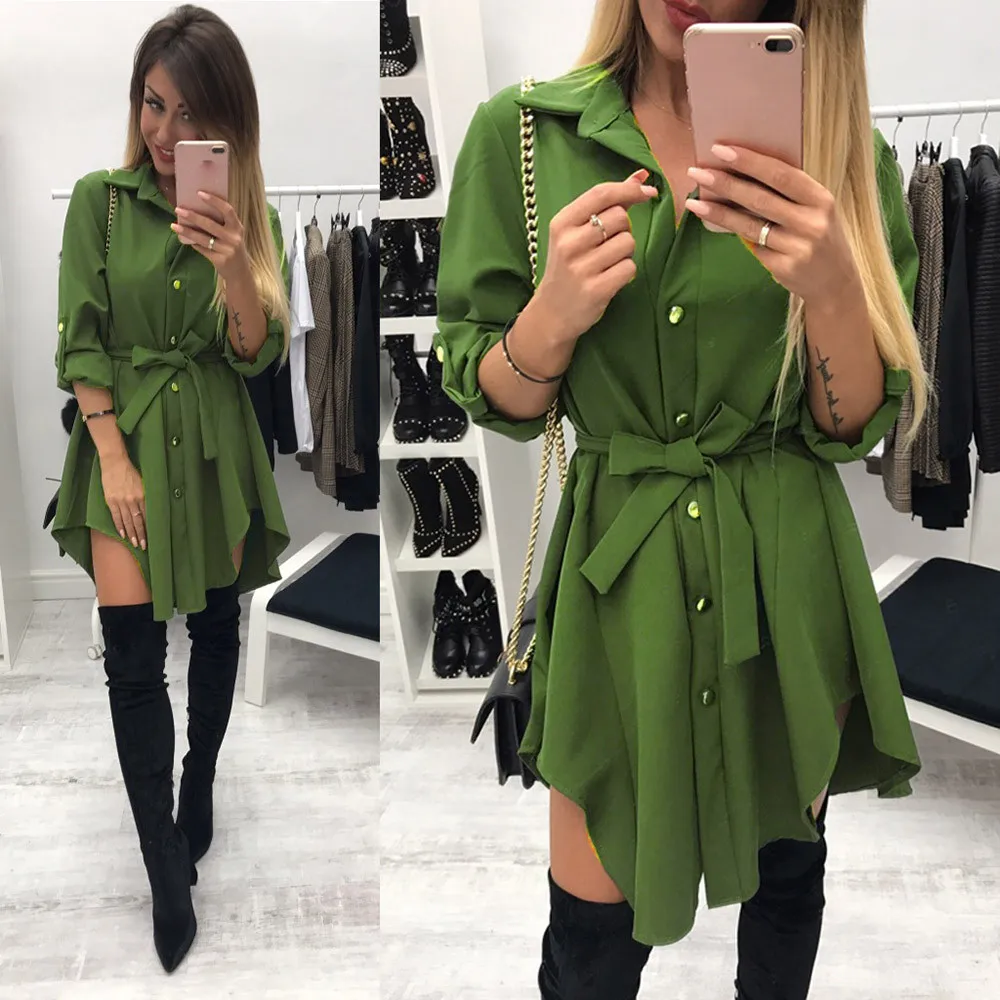 Дизайнерское летнее платье Vestidos женское Повседневное с длинным рукавом новое