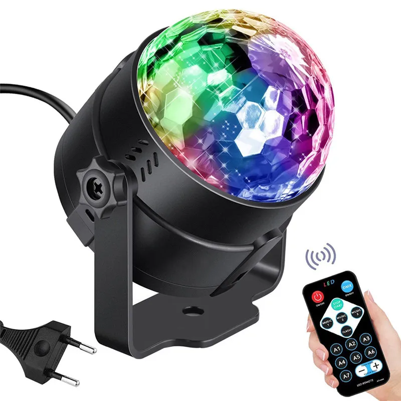 7 цветов диско шар Lumiere 3 Вт звуковая активация лазерный проектор RGB сценический