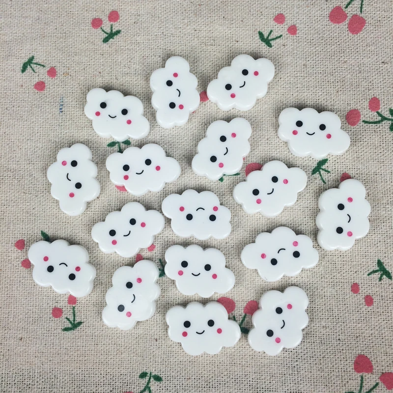 Плоский задник из смолы кабошон Мультфильм Облако DIY Flatback украшения аксессуары