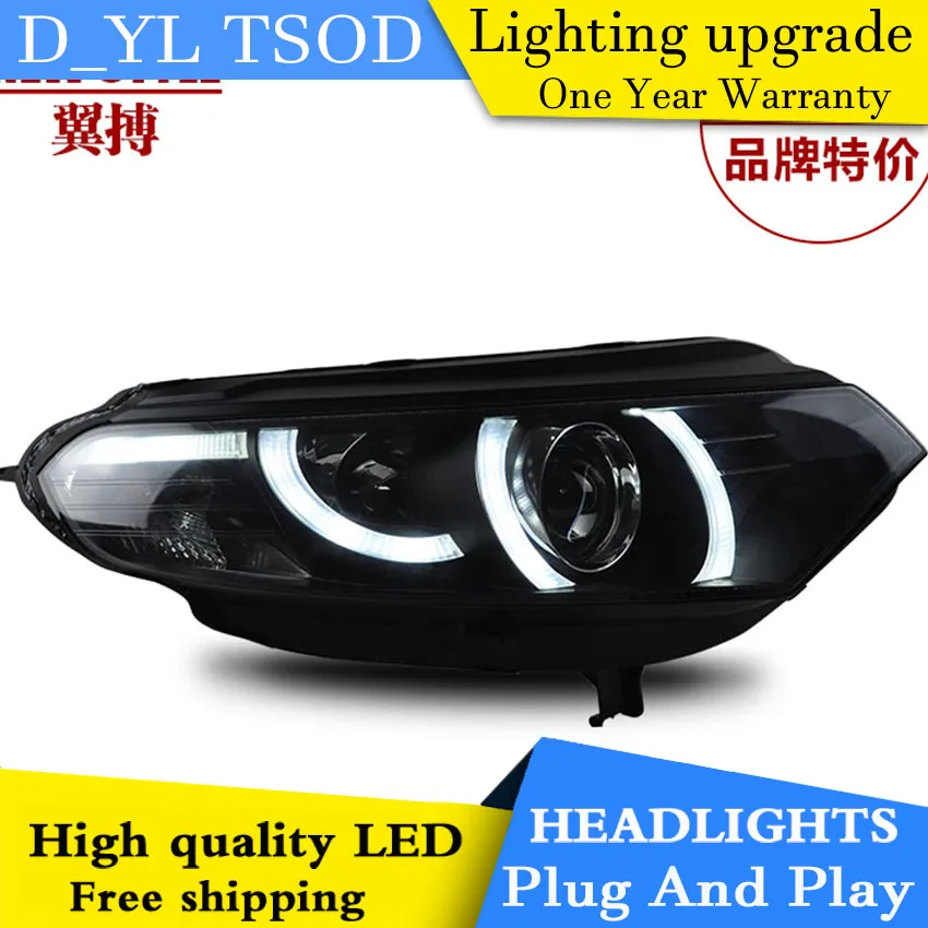 

AUTO.PRO для ford EcoSport фары 2013 Автомобильные товары Объективы для ford EcoSport xenon H7 фары HID автомобильный Стайлинг