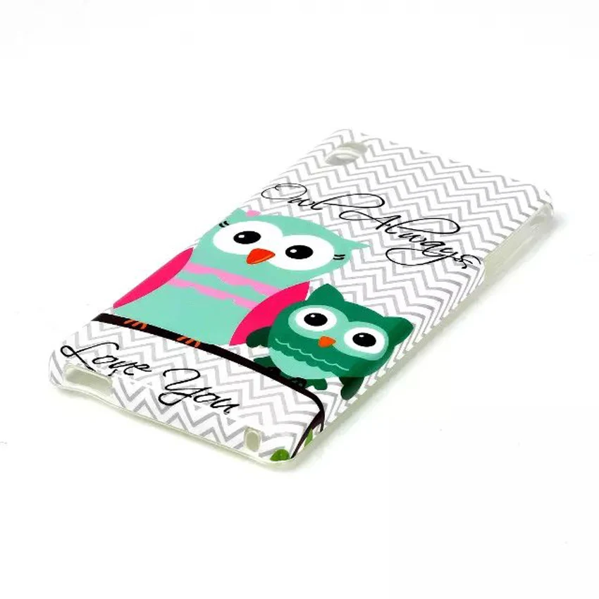 2016 Fashion M4 Aqua Top Quality IMD TPU Silicone Gel Soft Owl Feather Phone Cases For Sony Xperia Back Mobile Skin |