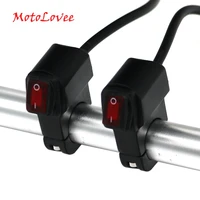 motolovee motorcycle switches waterproof scooter atv 78 handlebar turn signal indicator electrical switch 22 mm