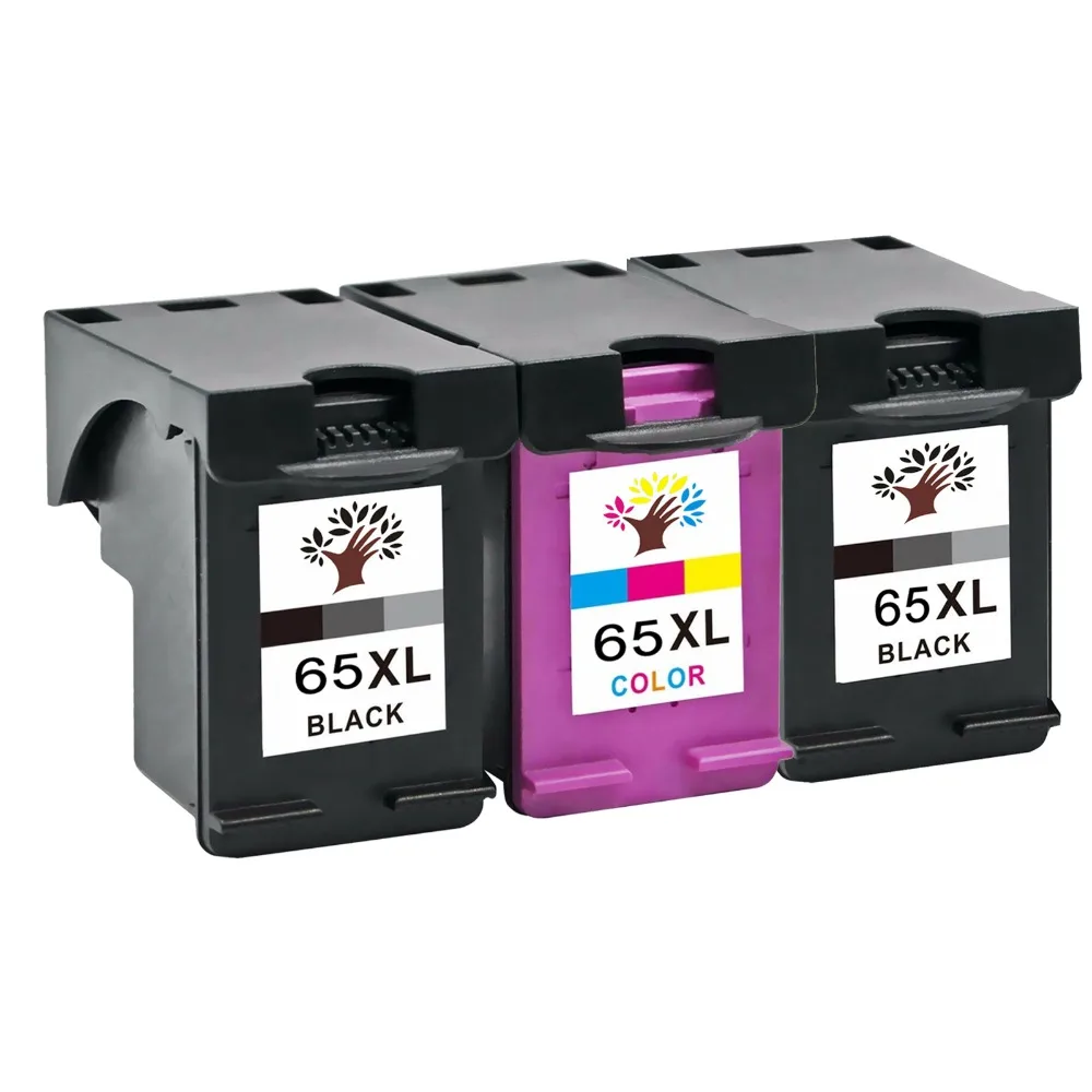 GREENSKY 3 шт./компл. 65XL картридж комбинированный для hp 65 XL Deskjet 2652 2655 3720 3721 3722 3732 3733