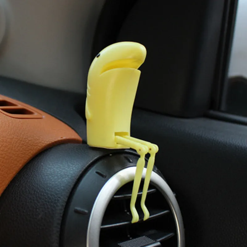yellow 1 шт., креативный автомобильный освежитель воздуха, авто выход, твердый парфюм, вентиляторный освежитель воздуха, Автомобильные украшения, Стайлинг, ароматерапия, домашнее украшение - Название цвета: yellow
