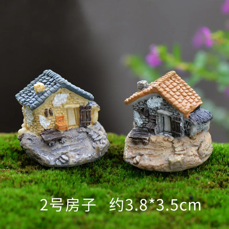 2019 1 шт. милый Мини Дом DIY Смола Фея Сад ремесло украшение миниатюрный микро гном