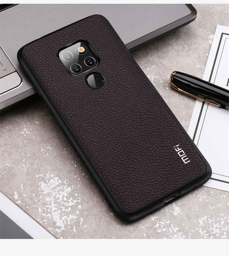 Для huawei mate 20 Pro чехол Mofi для huawei mate 20 чехол-накладка mate 20 HMA-Al00 mate 20Pro LYA-Al00 Обложка на заднюю панель из искусственной кожи черный