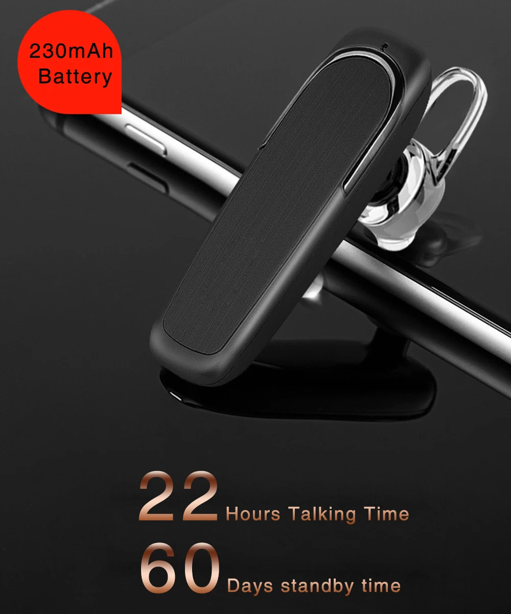 YuBeter Bluetooth наушники спортивные Беспроводные наушники с защитой от пота наушники с шумоподавлением Встроенный микрофон для автомобиля Hands free 1 шт