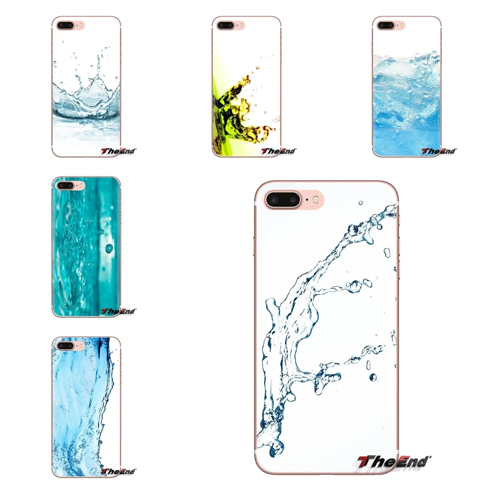 Soft Transparent Cases Covers Water Splash For Xiaomi Redmi 4A S2 Note 3 3S 4 4X 5 Plus 6 7 6A Pro Pocophone F1 |