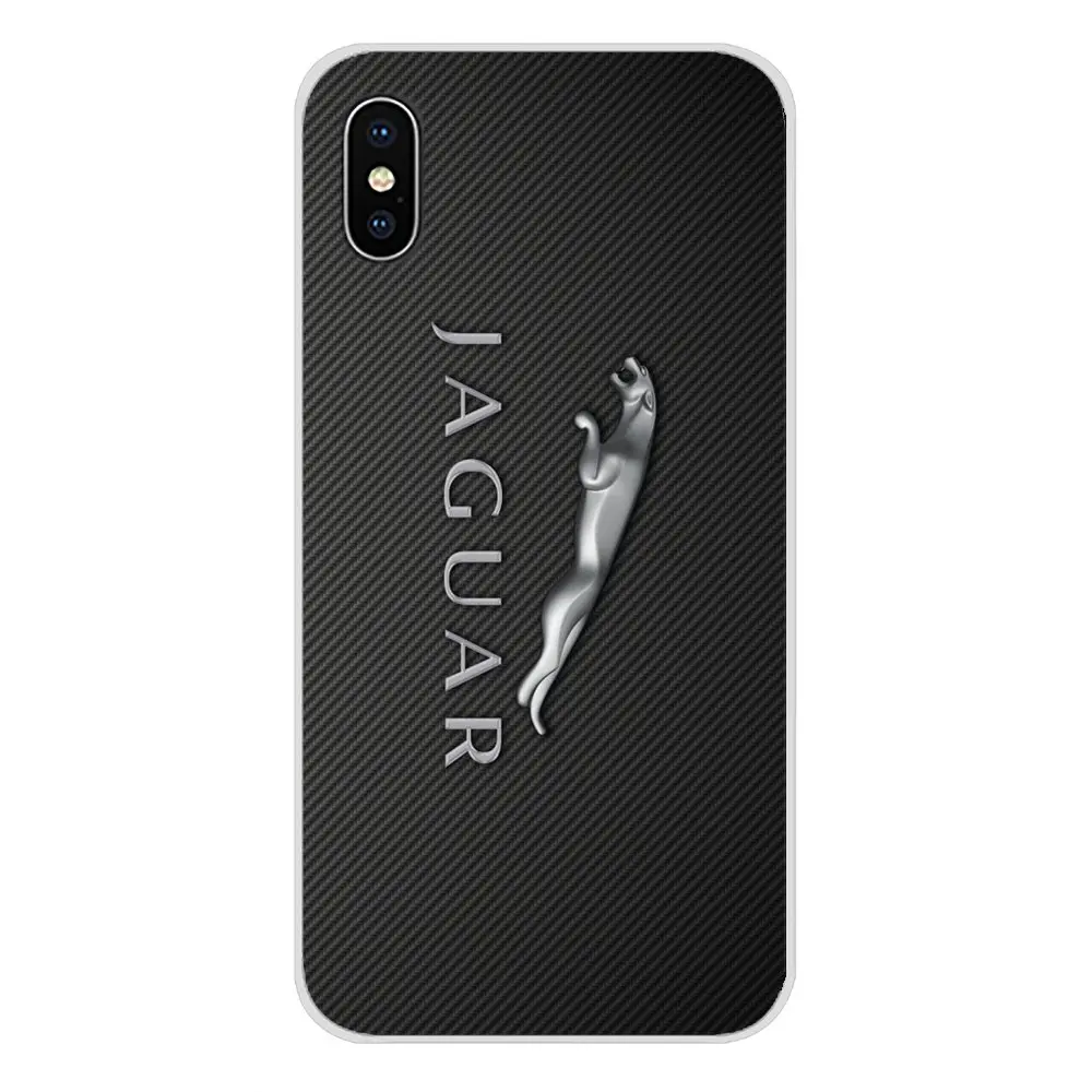 Для Apple iPhone X XR XS MAX 4 4S 5 5S 5C SE 6 6S 7 8 Plus ipod touch Jaguar Автомобильный логотип аксессуары