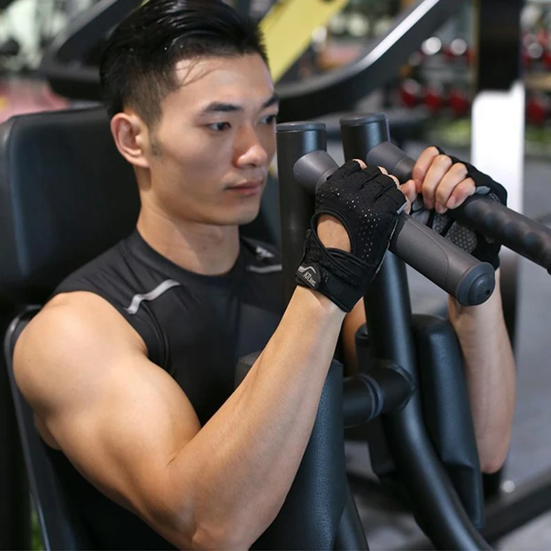 Перчатки для тяжелой атлетики противоскользящие фитнеса дышащие мужские и