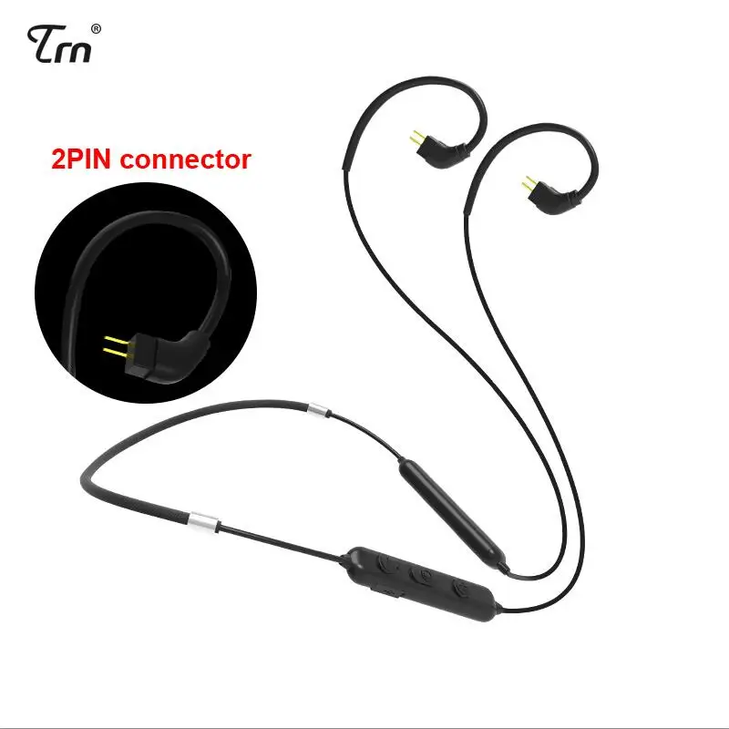 TRN BT10 беспроводной Bluetooth APT-X MMCX/2Pin Соединительный кабель Поддержка IPX7 для TRN V80 NICEHCK HK6/HK8 NK10 CSR8645 чип APTX