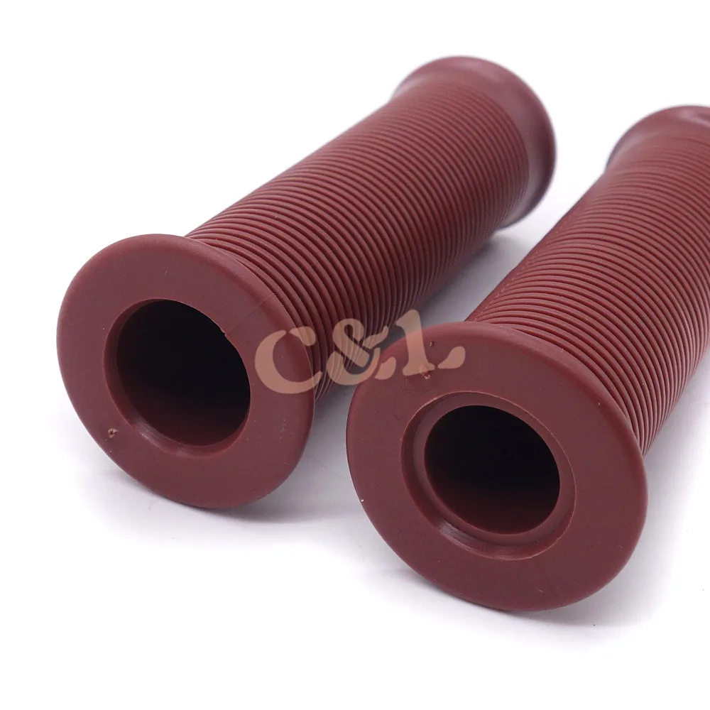 Новый Винтажный резиновый руль 7/8 дюйма 22 мм в стиле ретро для Honda CG125 CB400 Suzuki Kawasaki