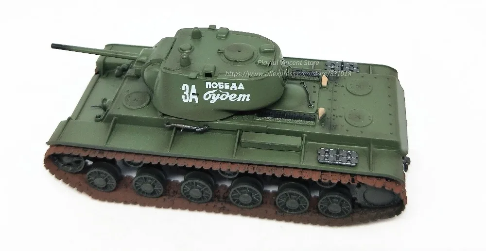 1: 72 модель тяжелого танка советской KV-1 во время Второй мировой войны трубач, готовый продукт 36290 Коллекционная модель