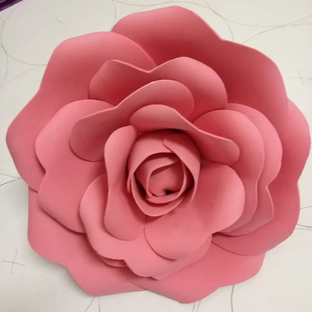 10 см 3D пена цветочное свадебное украшение большие искусственные цветы розовый белый красный ручной работы романтические вечерние бумажные цветы Пена розы