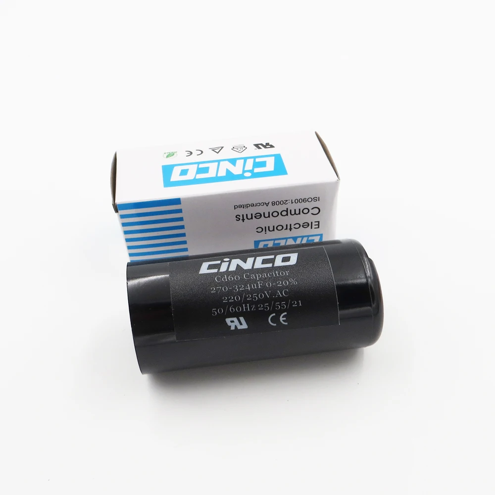 270 324MFD 220 V 250 275 CD60 пусковые конденсаторы двигателя RV запуск ing 324 mf uf компрессор HVAC