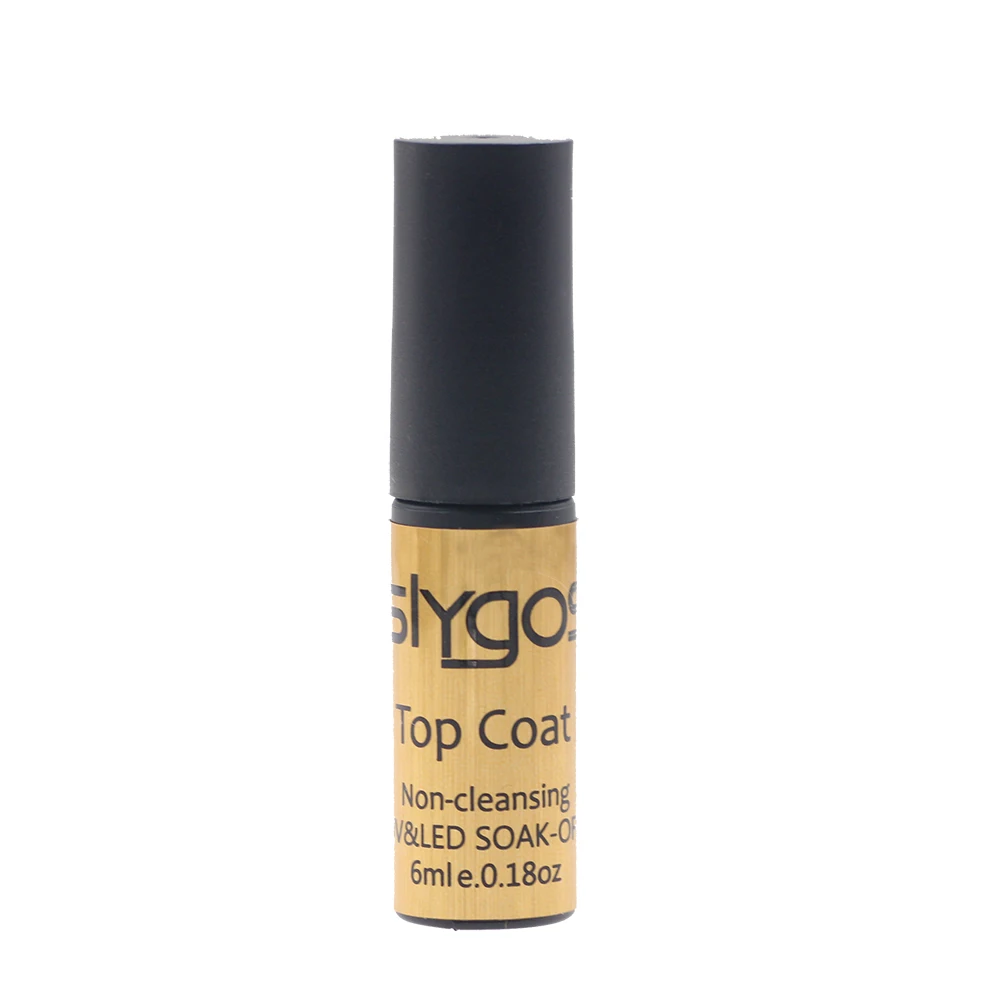 top coat SLYGOS портативный 6 мл 3D магнит Звездный хамелеон лак для ногтей с эффектом «кошачий глаз» замочить от УФ гель-лака губная помада форма маникюрный лак - Цвет: top coat