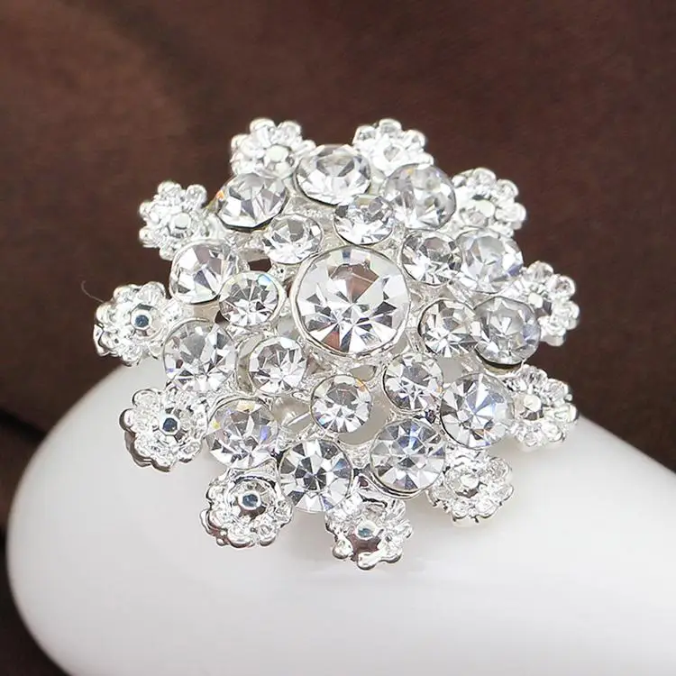 Высокое качество тонкая бижутерия стразы брошь &quotСнежинка&quot маленький на