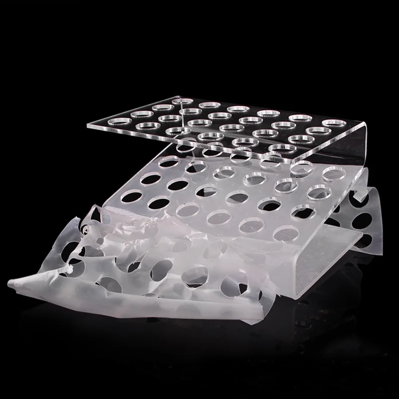 New Clear Plastic Eyebrow Pencil Pen Holder Eyeliner Makup Brush Storage Acrylic Display Stand Shelf