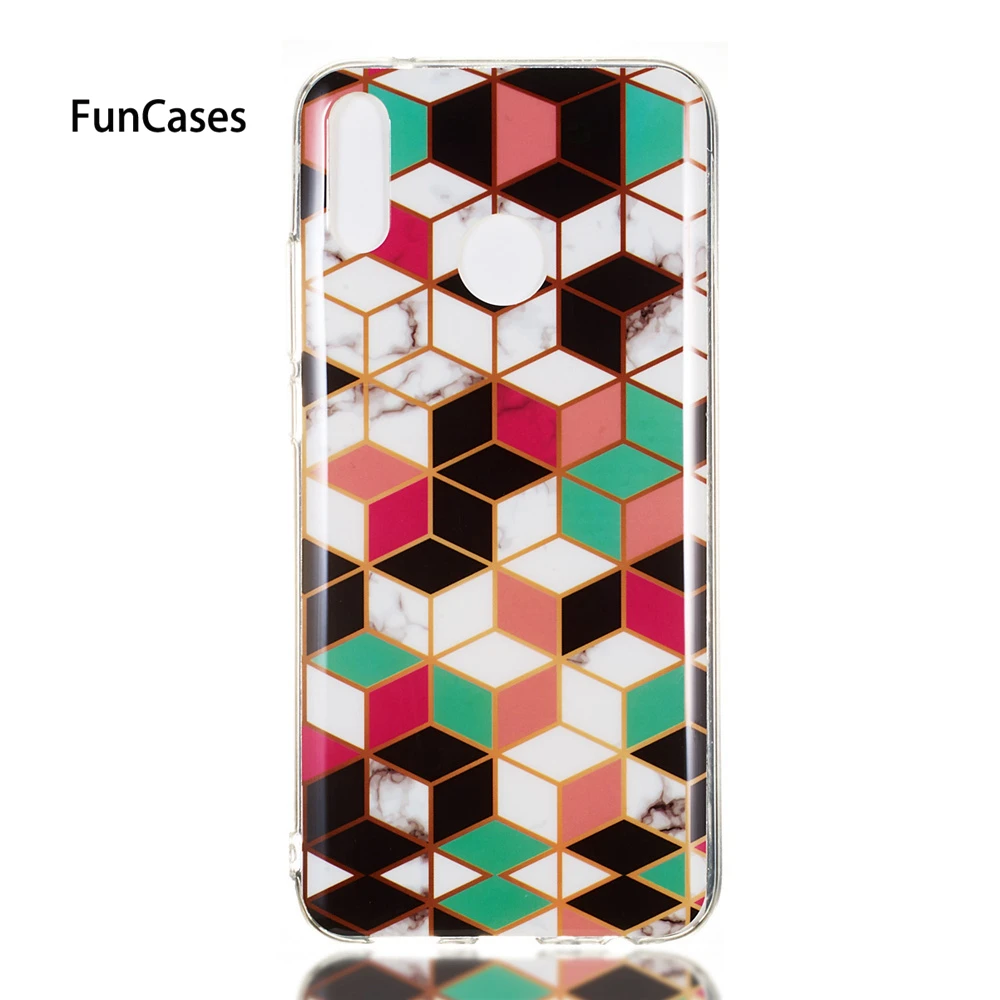 Marble Phone Case For Huawei Y9 2019 Cases Fundas Enjoy 9 Plus Stone Silicone Soft Back Cover Coque Capa | Мобильные телефоны и