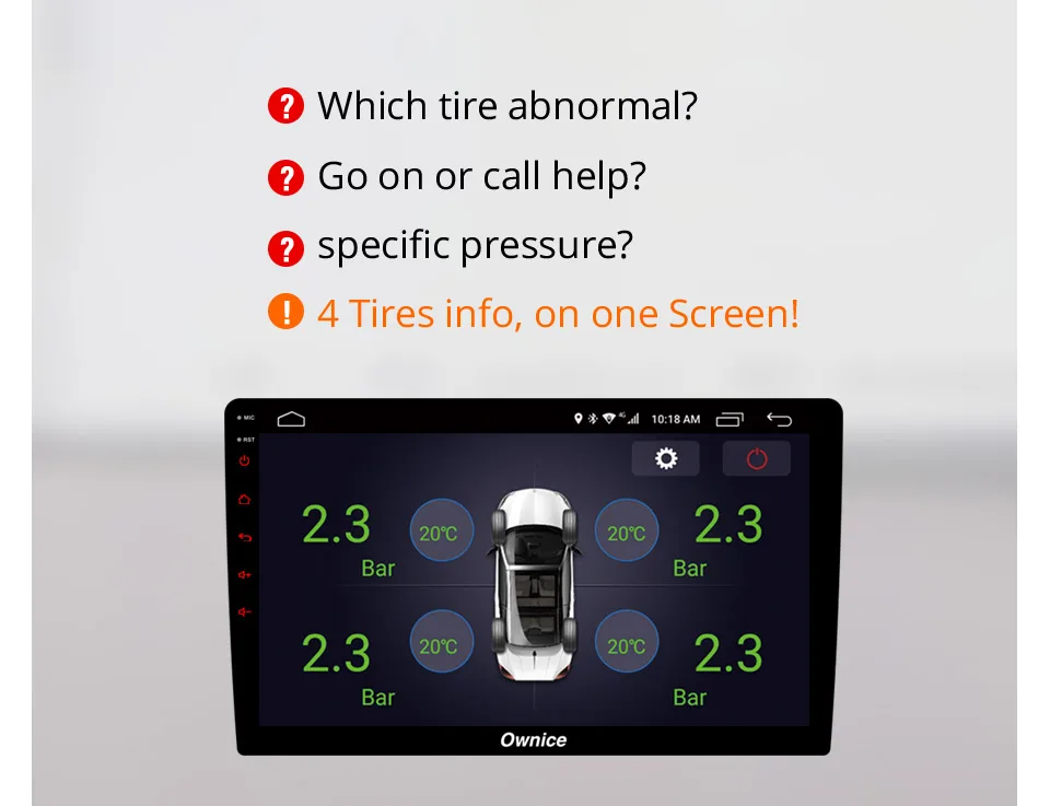 Специальный USB Android TPMS монитор давления в шинах Android автомобильный DVD навигационный контроль давления система сигнализации Беспроводная передача