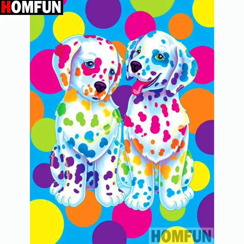 

HOMFUN Full Square/Round Drill 5D DIY Diamond Painting "Cartoon dog" Embroidery Cross Stitch 5D Home Decor Gift A14768
