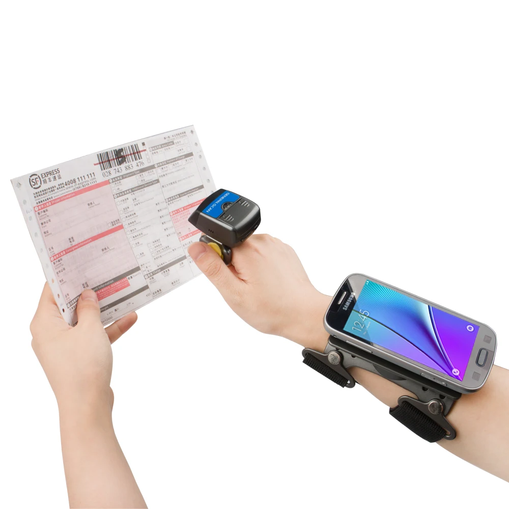 GS R1000BT-Pro 1D дальнее сканирование расстояние Bluetooth кольцо сканер штрих-кода для Android