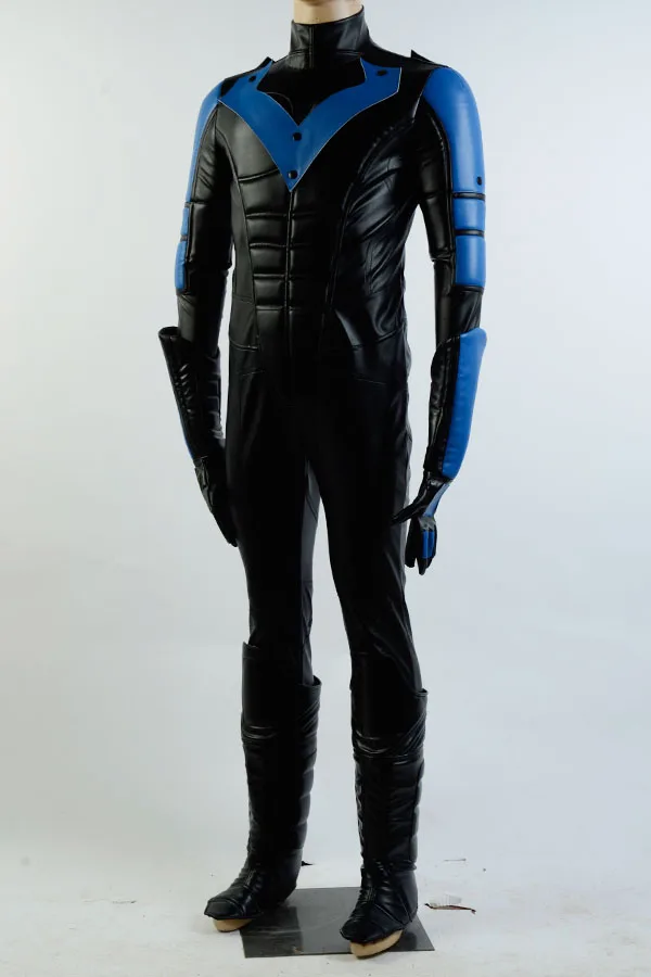 Костюм Бэтмена Arkham City Nightwing Робин Косплэй костюм на Хэллоуин полный комплект