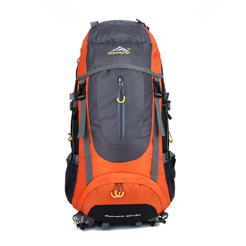 orange Водонепроницаемый походный рюкзак Mochila, рюкзаки для спорта на открытом воздухе, горные рюкзаки, большой рюкзак для путешествий и туризма, походный рюкзак 70L - Цвет: orange
