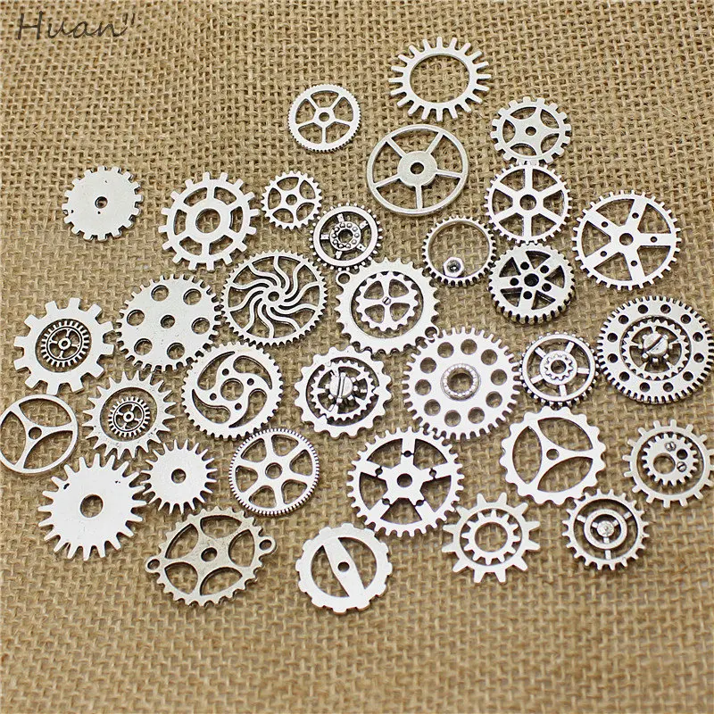 Оптовая продажа Mix 50 шт. винтажные брелоки в стиле стимпанк Подвеска для