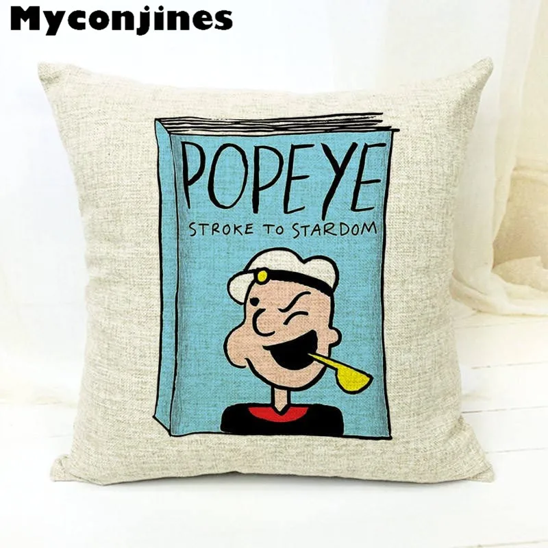 Наволочка с принтом из мультфильма анимация Popeye Ariver Pluto Spinach Letters домашняя спальня диван офис открытый автомобиль Декор белье Travesseiro