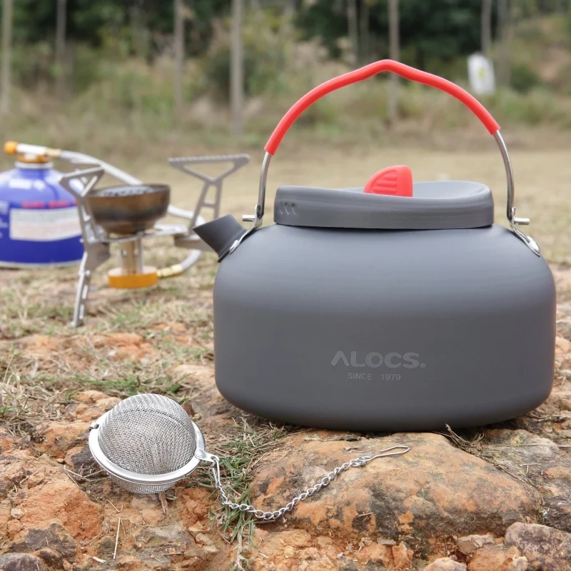 New High Quality 1.4L Alocs Aluminum Outdoor Kettle Camping Hiking Fishing Barbecue Picnic Water Teapot Coffee Pot Free Shipping | Спорт и