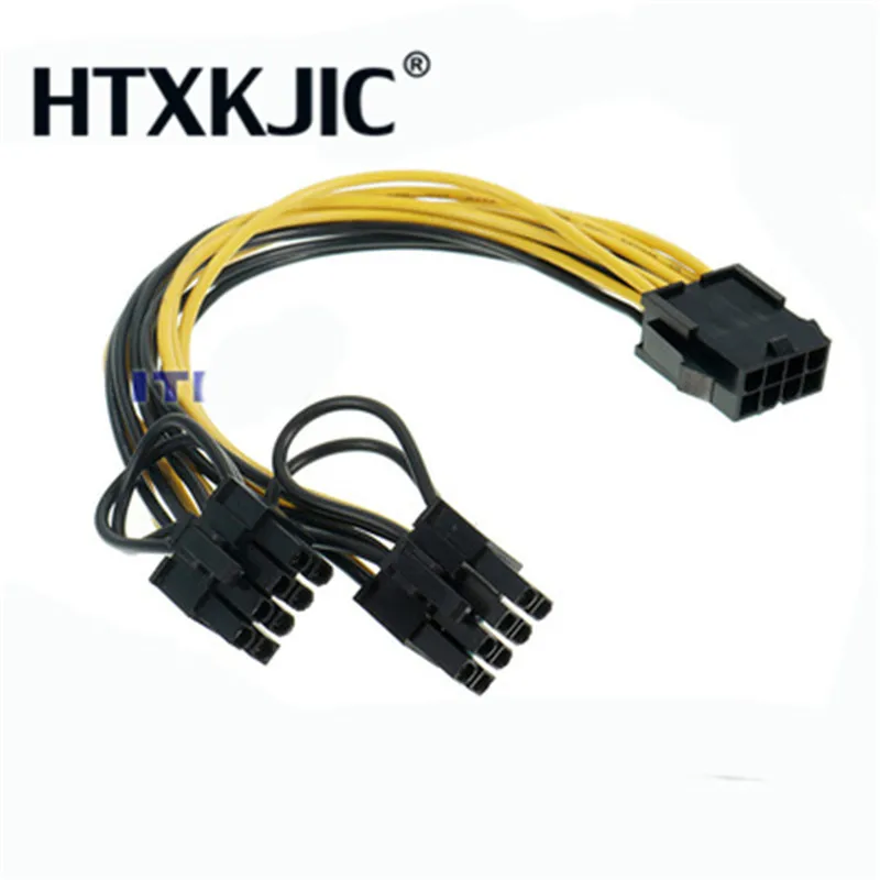 6 контактный 2 * 8 (6 + 2) контакт для майнинга Molex PCI E до PCIe Контактная видеокарта e VGA