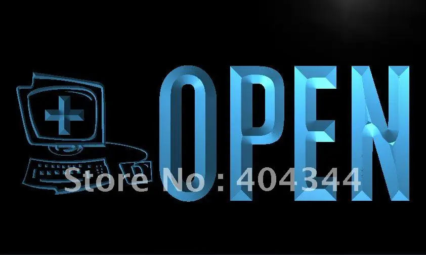 LK803-открытый компьютер дисплей ремонт NR светодиодный неоновый Световой знак