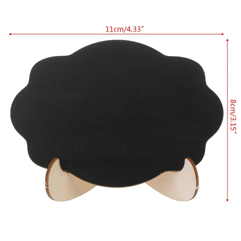 

10pcs/bag Wooden Mini Cloud Shape Blackboard Table Sign Memo Message Stand Chalk Board Wedding Party Decoration Supplies