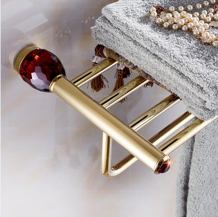 Роскошный дизайн из меди с кристаллами и хромированной отделкой стойка для