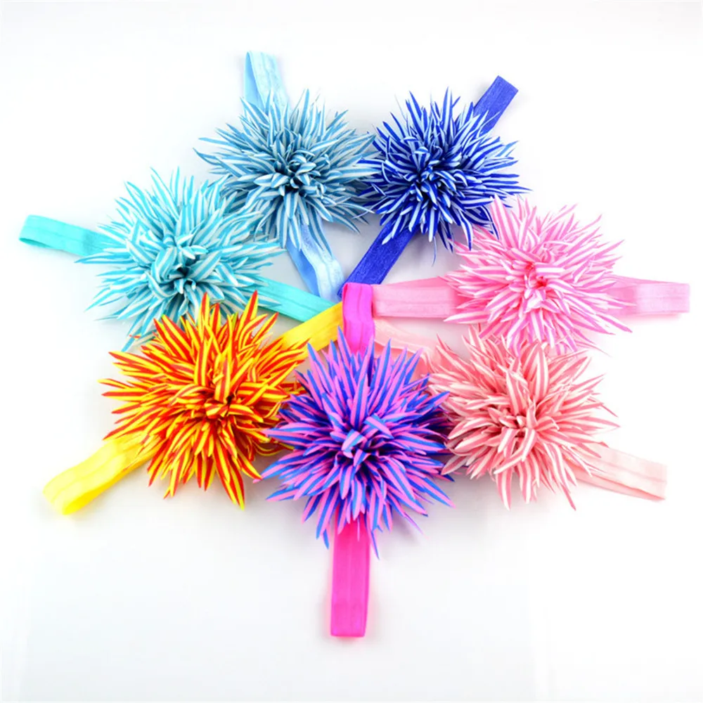 10 шт./лот 15 цветов u-образный выбор 3 &quot шифоновая пышная повязка с цветами для